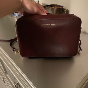 Burgundy Michael kors crossbody
